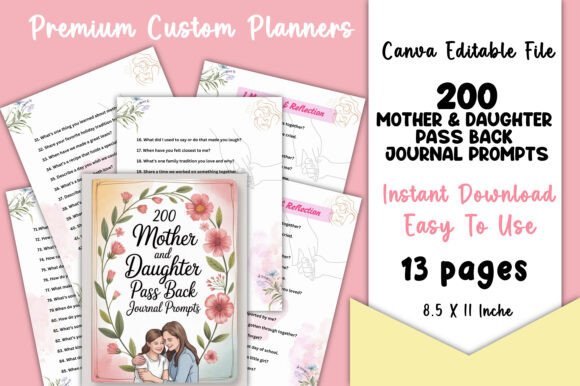 200 Mother Daughter Pass Back Journal