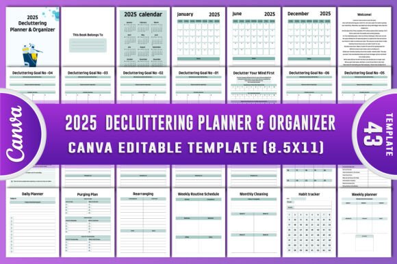 2025 Decluttering Planner Organizer: Your All-in-One Tool for Intentional Living