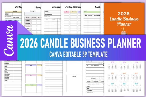 2026 Candle Business Planner Canva