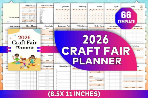 2026 Craft Fair Planner Canva KDP