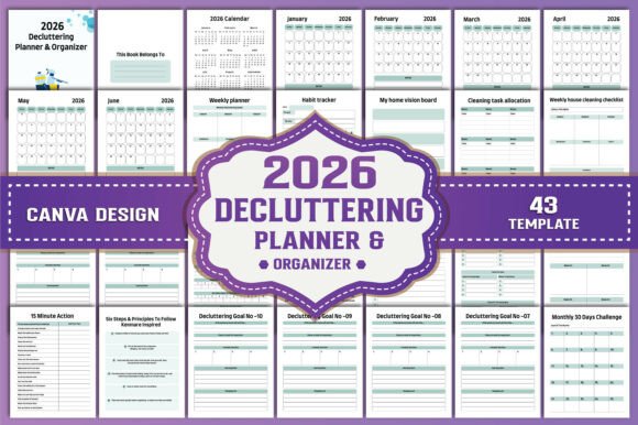 2026 Decluttering Planner Organizer
