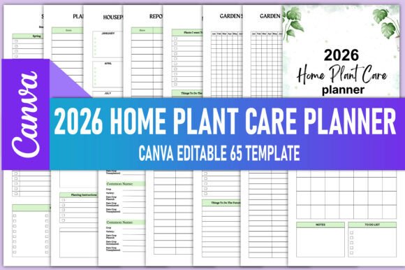 2026 Home Plant Care Planner Canva
