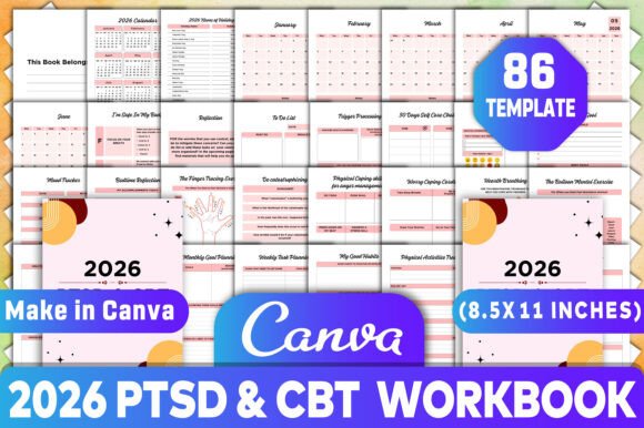 2026 PTSD CBT Workbook Canva KDP: A Practical, Customizable Tool for Healing and Daily Grounding