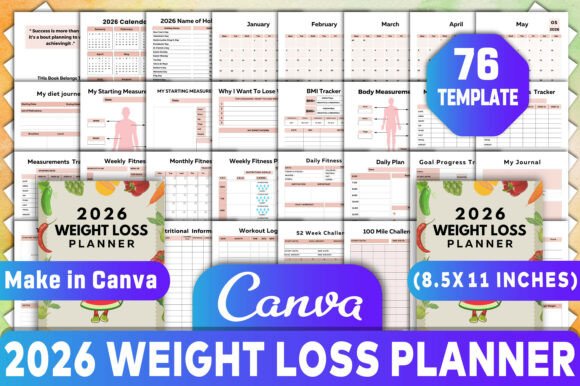 2026 Weight Loss Planner Canva KDP: A Strategic Tool for Intentional Progress