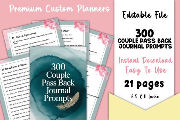 300 Couple Pass Back Journal Prompts