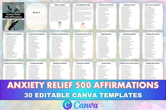 Anxiety Relief – 500 Affirmations: A Strategic Wellness Tool for Today’s Creators and Care Providers