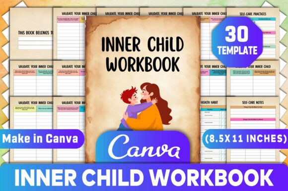 Inner Child Workbook Canva KDP: A Print-Ready, Fully Customizable Tool for Healing and Growth