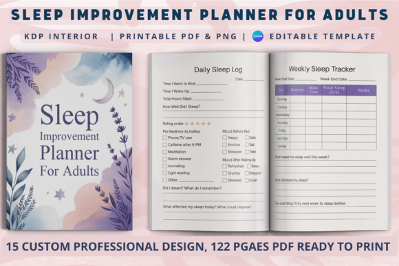 Sleep Improvement Planner for Adults: A Practical Tool for Building Consistent, Restorative Sleep Habits