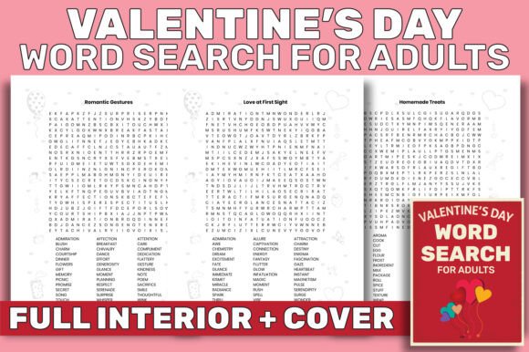 Valentine’s Day Word Search for Adults