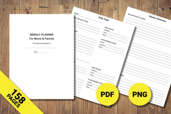 Weekly Planner for Moms & Parents: Your Simple, Real-World Tool for Calmer, More Intentional Family Life